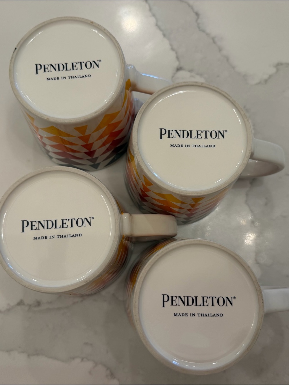 Pendleton Harding Pattern Set of Four Mugs - Picture 3 of 6